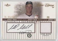 2004 Fleer Classic Clippings Jersey Rack Bronze 57/149 Mark Mulder Auto uk2