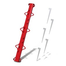 Heavy-Duty Woven Wire Fence Stretcher Bar, 4.4ft with 5 Wedges for 5 Mesh Fe...