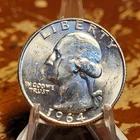 1964-D  Washington Quarter BU Uncirculated Mint State 90% Silver 25c US Coin