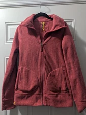 Lole Women's Pink Berry Zip Front Jacket Athletic Fit, Quick Dry, Size S