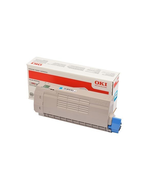 Cartouche toner cyan OKI 46507615 d'origine compatible imprimante couleur C712