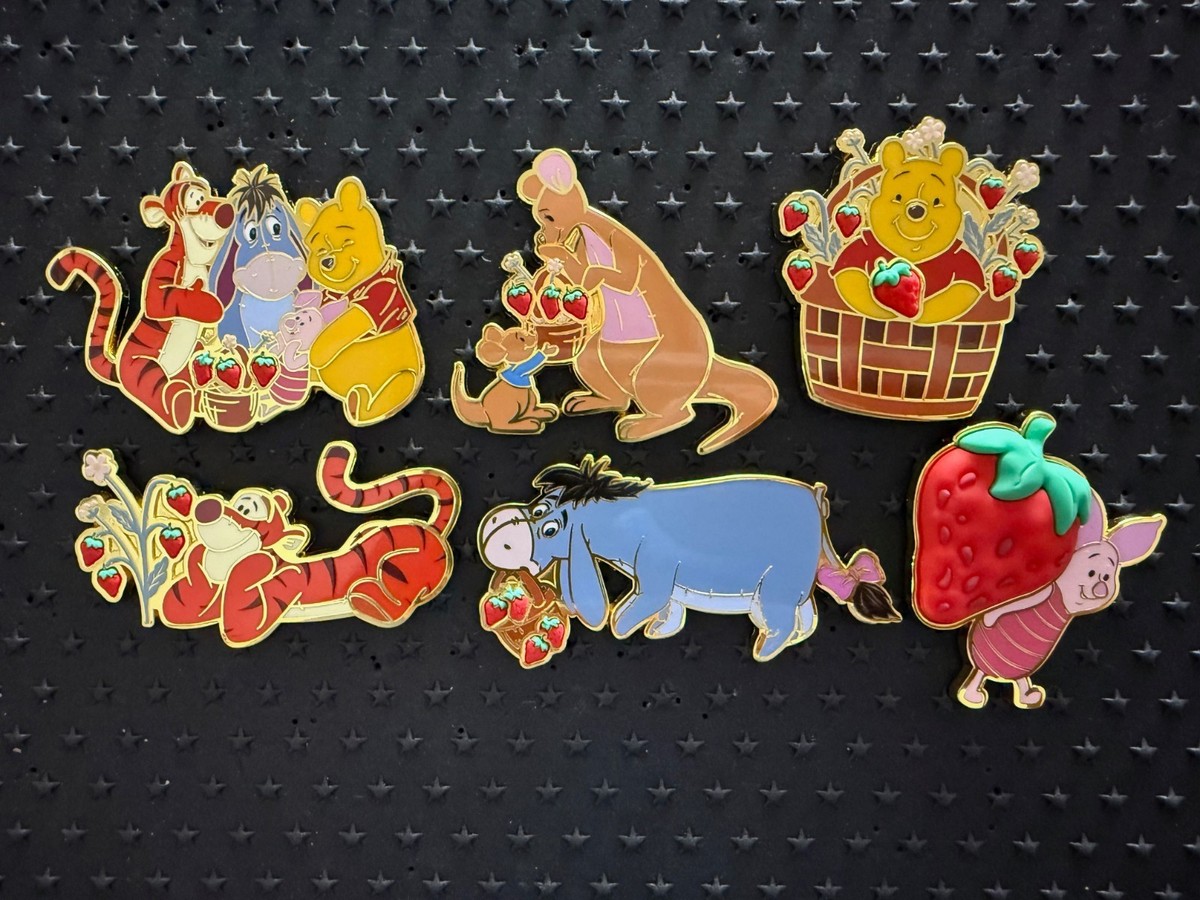 Disney Pin★フレンチフライピンバッジ★限定100個　保管品 Disney Winnie The Pooh Strawberry Blind Box Pin Monogram *YOU PICK