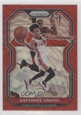 Anfernee Simons Prizm 2020/21 Prizm Wave #24