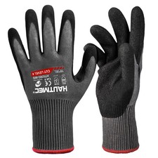 HAUTMEC ANSI A6 Cut Resistant Work Gloves for Men Women, EN388 X-Large, Red