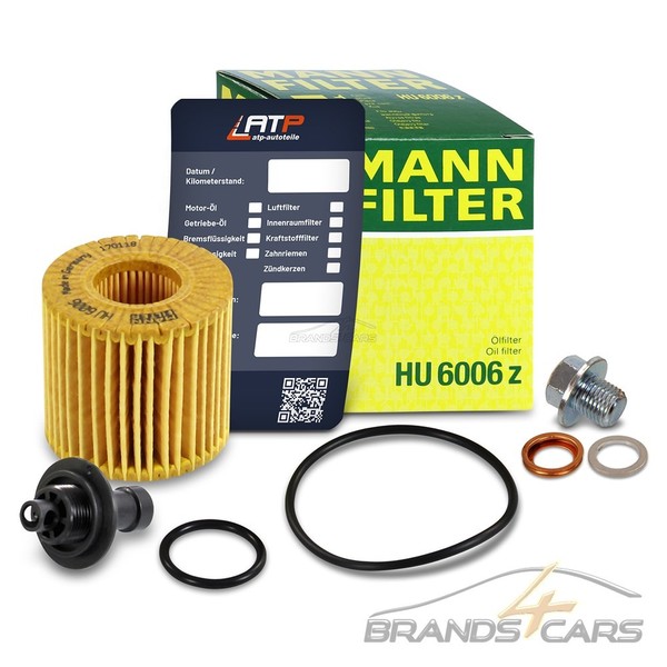 Mann-Filter ÖLFILTER+ÖLABLASS-SCHRAUBE FÜR Toyota Avensis T27 1.6 1.8 2.0 AB 08-image