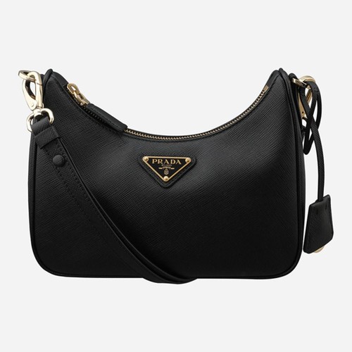 Prada 6S Saffiano Mini Shoulder Bag Black 1BC204 NZV F0632 150316255 [P]