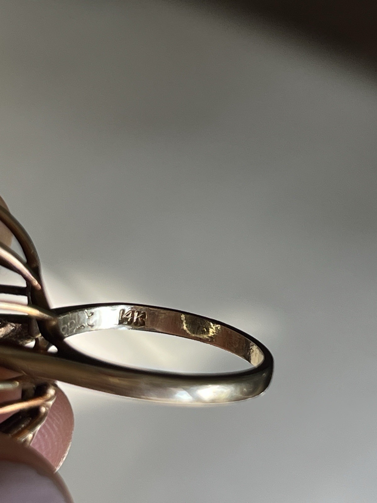 Stunning 14k Solid Gold Deco Ruby & Diamond Ring … - image 5