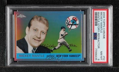 2007 Topps Chrome The Story Refractor 36/400 Mickey Mantle #MMSC52 HOF 09gn