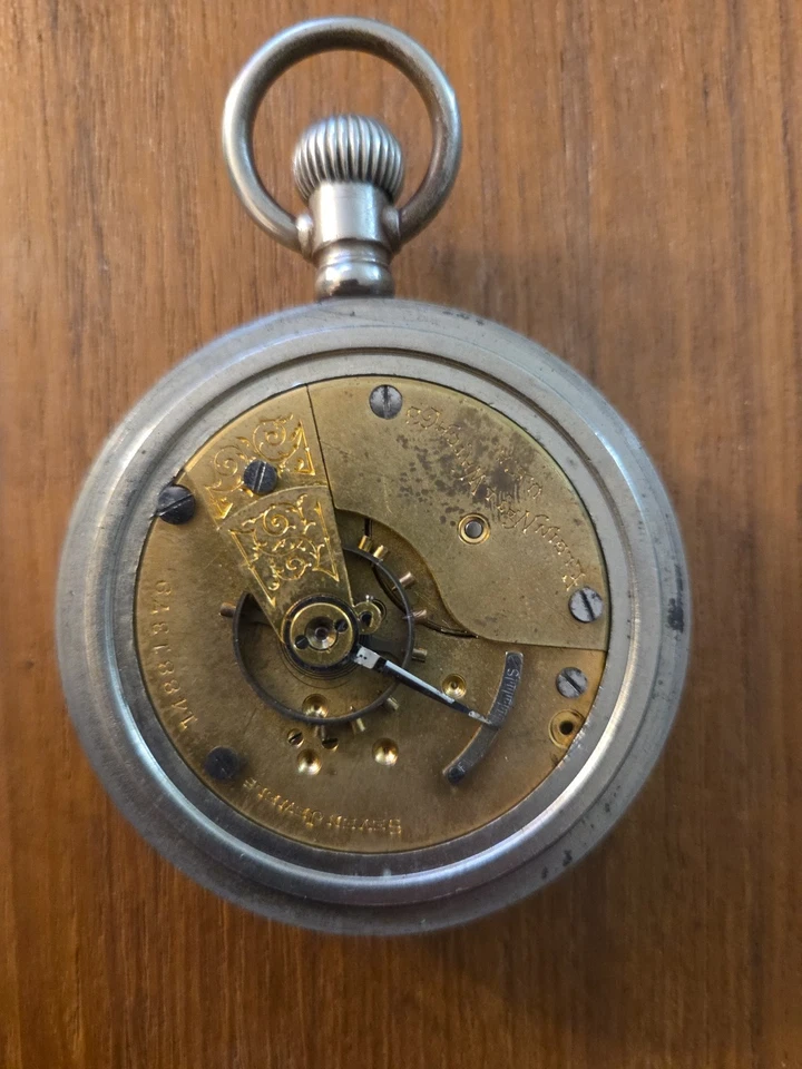 Elgin Pocket Watch Seven Jewels 18S Model5 7j Grade 294 Parts Or Repair Antique - Image 3 of 4