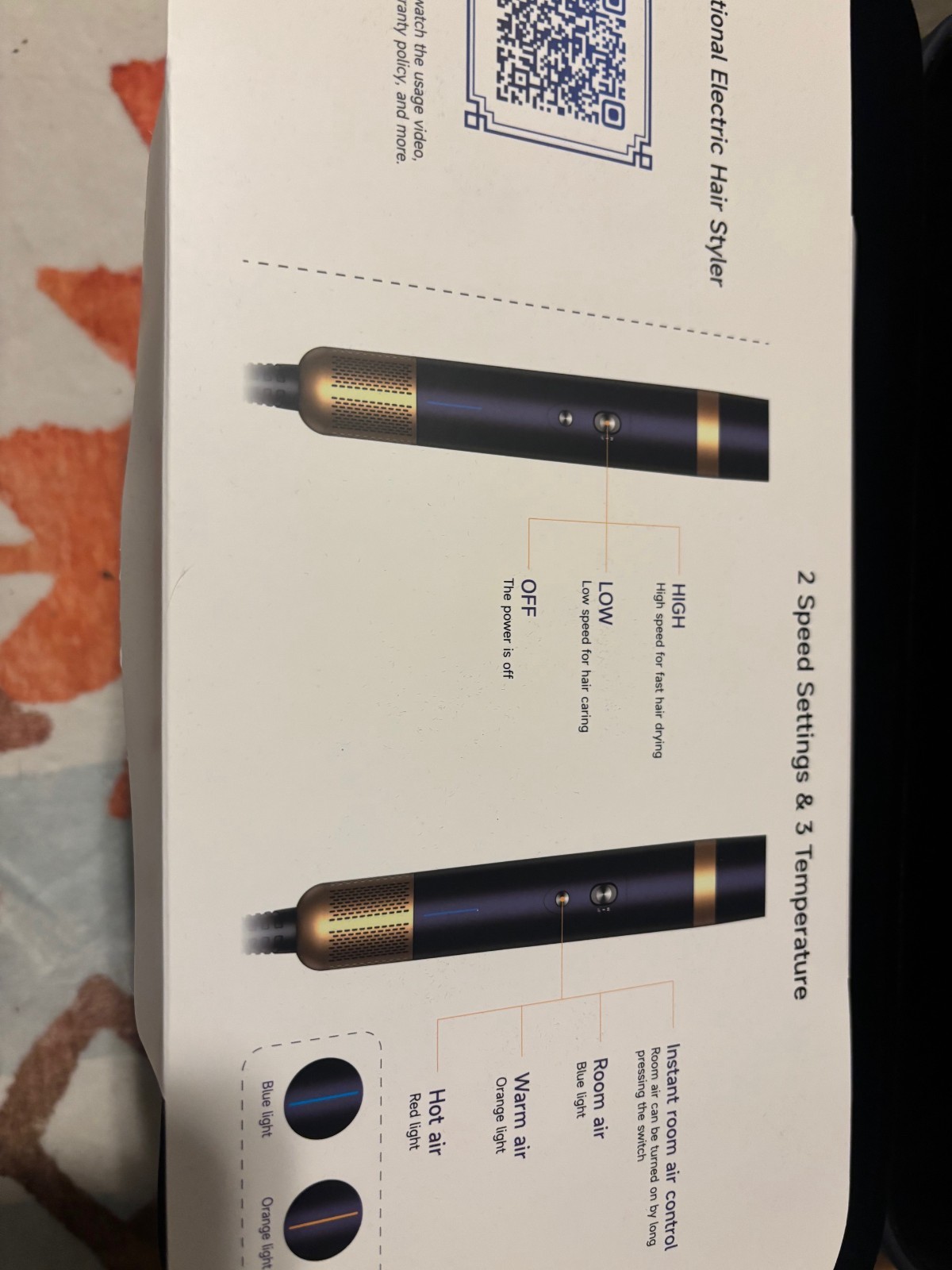 Multifunctional Electric Hair Styler, With storage case, For All Hair types