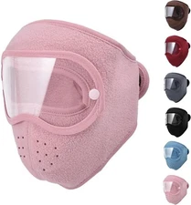 Polar Fleece Riding Windproof HD Goggles Full Face Protection Fleece Ski Mask