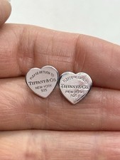 Tiffany  Co Sterling Silver Return To Tiffany Stud Earrings 2.17g