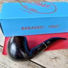 Rossi Notte (8677) Bent Billiard Pipe by Savinelli  - NEW