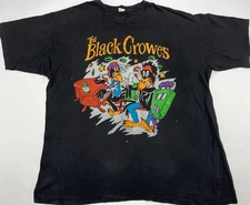 The Black Crowes Destroyed Tee classic cotton black shirt QT2939