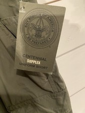 Boy Scouts Of America Cargo Shorts Adult Ladies XL Green BSA Centennial Uniform
