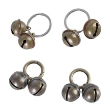 2pcs Vintage Coppers Clatter Bells Loud Brasses Cats Bells Small Collar Bells