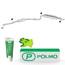 POLMO Auspuff Endschalldämpfer mit E-Prüfzeichen /666
