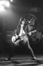 Johnny Ramone guitarist member of the Ramones punk rock band at Le- Old Photo 2