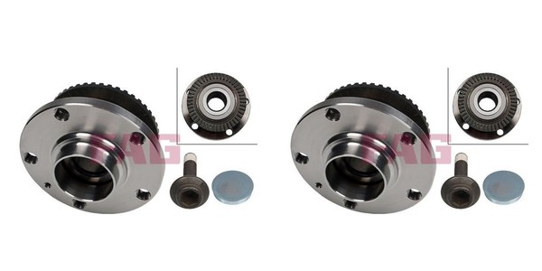FAG 2X Radnabe Radlagersatz Hinterachse FüR Audi A4 Seat Exeo ST 8E2 B6 8EC B7-image
