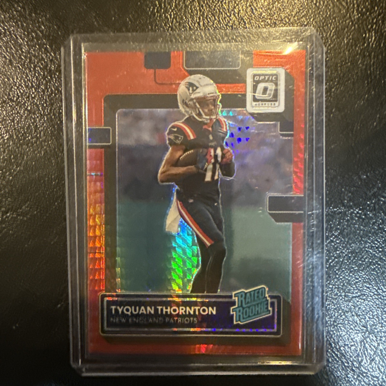 2022 Panini Donruss Optic- Rated Rookie Tyquan Thornton #222 Red Hyper Prizm RC)