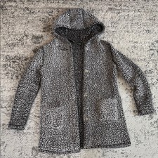 Long Hooded Winter Jacket - Medium