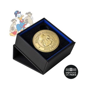 Pièce de Monnaie Sou Fétiche Picsou Disney - Monnaie De Paris Doré à l'Or Fin