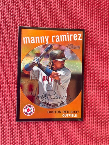 Manny Ramirez [Black Border Refractor] #C60 2008 Topps Heritage Chrome card