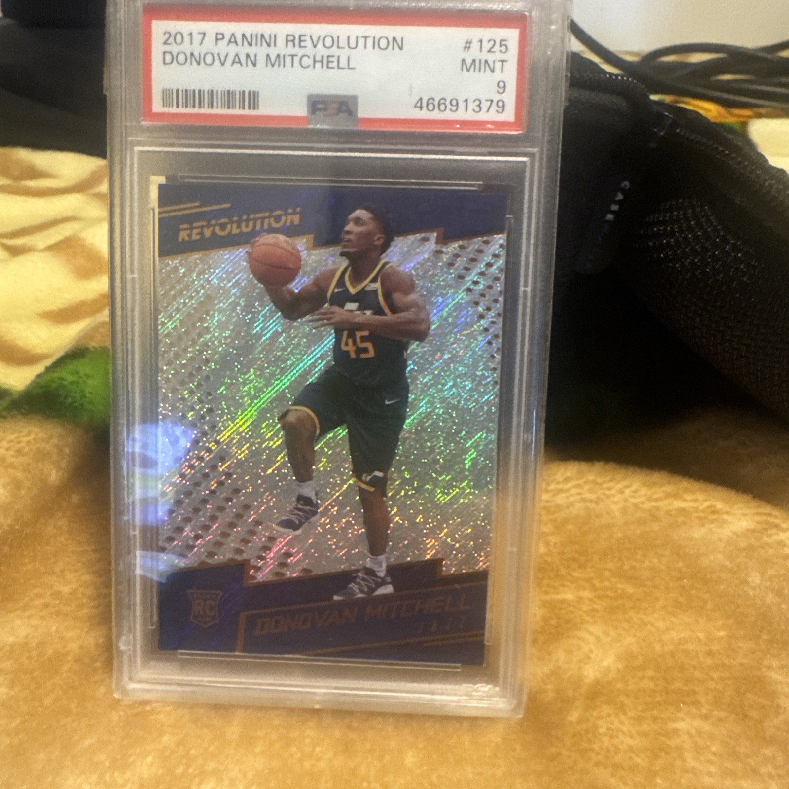 2017-18 Panini Revolution - Donovan Mitchell #125 Rookie (RC) Utah Jazz PSA 9