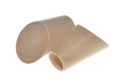 Natural Wooden Curtain Pole Finials - Slanted Design - 20mm Hole - Rustic Style - Picture 11 of 23