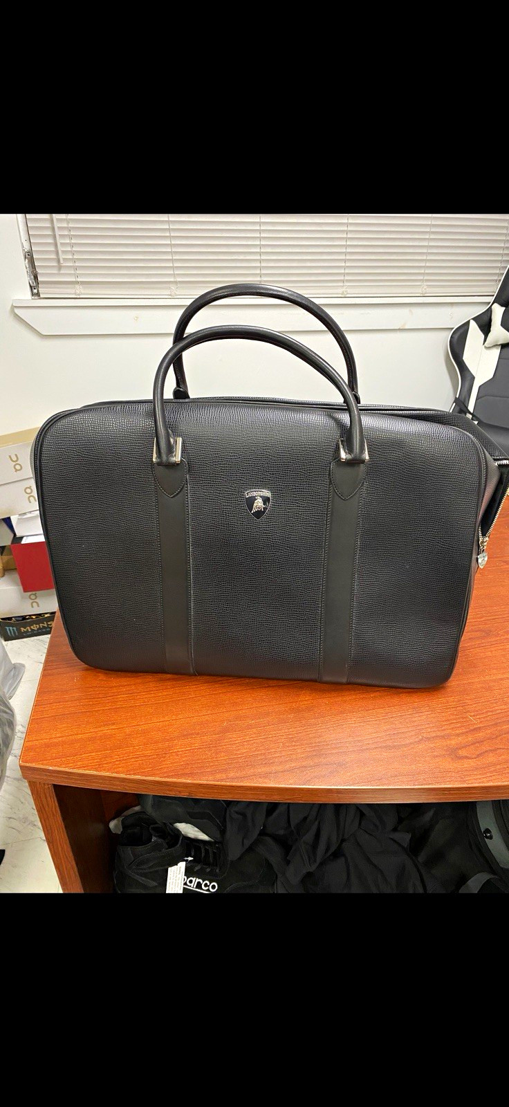 Lamborghini factory original large zippered luggage bag