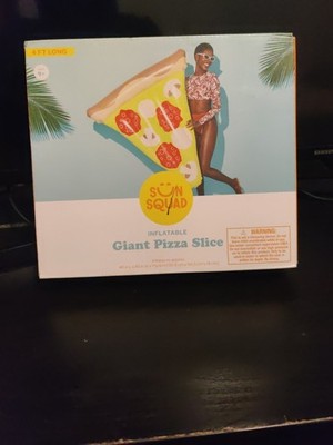Sun Squad 4ft Inflatable Giant Pizza Slice For Pool Fun!