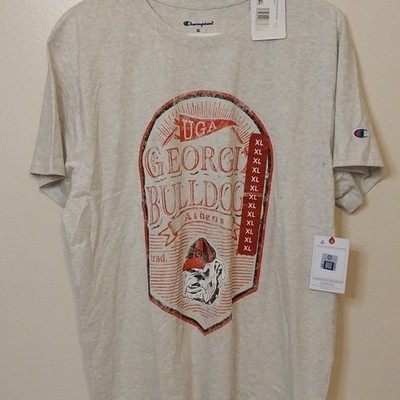 Champion Georgia Bulldogs Natural XL Men's Graphic Short Sleeve Crew Neck Shirt