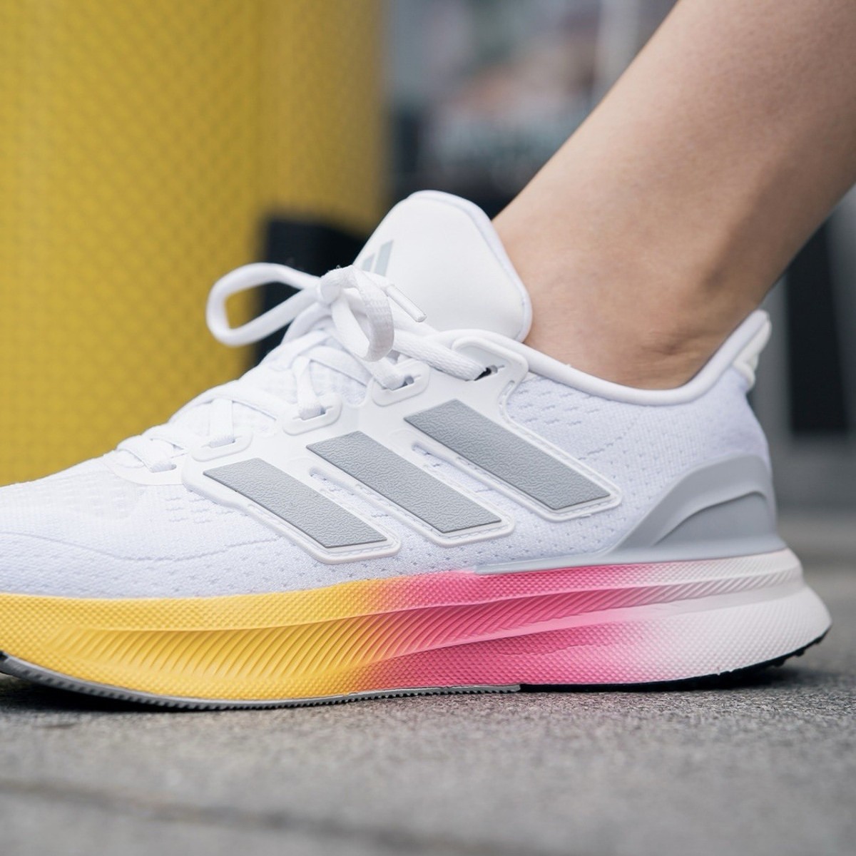 Adidas UltraRun Women's Running Shoe White Sneakers Athletic Adidas UltraRun Women's Running Shoe White Sneakers Athletic