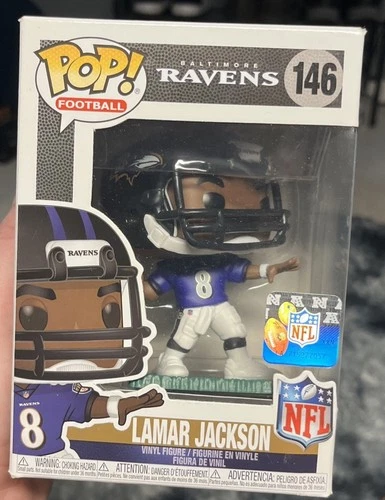 Funko POP NFL Baltimore Ravens Lamar Jackson # 146 Football- New in box