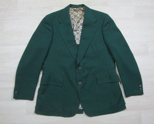Vintage 70s Jack Niclaus Blazer Suit Jacket 44 Bear Buttons Green Masters Golf