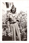 Vtg 1946 Photo Woman in US Army Uniform WAC WWII Era Snapshot May 991