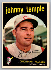1959 TOPPS #335 JOHNNY TEMPLE REDS