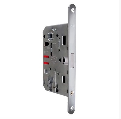 AGB Magnetic Mortise Lock For Interior Doors - Privacy/Pass - Satin Chrome