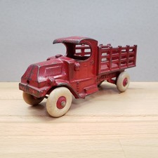 Antique Champion Cast Iron Mack C-Cab Stake Truck 7.5"