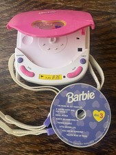 Barbie Pink Portable CD Player 2000 Vintage