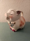 Vintage 1940's Shawnee  Smiley Pig Ceramic Milk Pitcher-Very Good