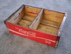 Vintage Antique Enjoy Coca-Cola 32 Red Wooden Case Box Bottle Coke Crate 1975