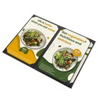 WeChef 5 Pack Menu Covers 8.5"x14" 4 Views Faux Leather Cafe Restaurant Bars — photo 2