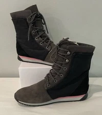 EMU W Sz 9 - M Sz 8 Australia Kanama Black Green Suede Merino Wool Chukka Boots