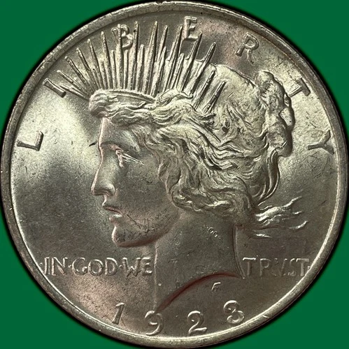 1923 Peace Dollar Brilliant Uncirculated BU Coin #38730