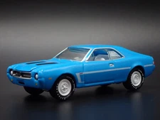 1969 69 AMC JAVELIN MUSCLE CAR SST BLUE 1:64 SCALE DIORAMA DIECAST MODEL CAR