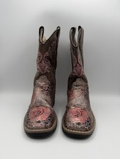 Shyanne Girls Pink Western Cowboy Boots Square Toe Size 10D Preowned