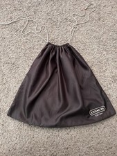 Coach Brown Satin Drawstring Dust Bag Cover for Large Handbag 23"x19"