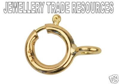  Bolzenring 9 kt Gelbgold Schmuckverschluss 7 mm Boltring