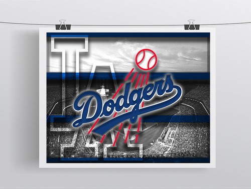 LOS ANGELES DODGERS Poster 8x10in LA Dodgers Prints Free Shipping US - Picture 2 of 3